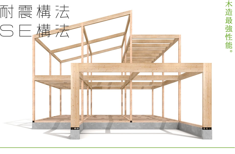 木造最強性能「耐震構法 SE構法」